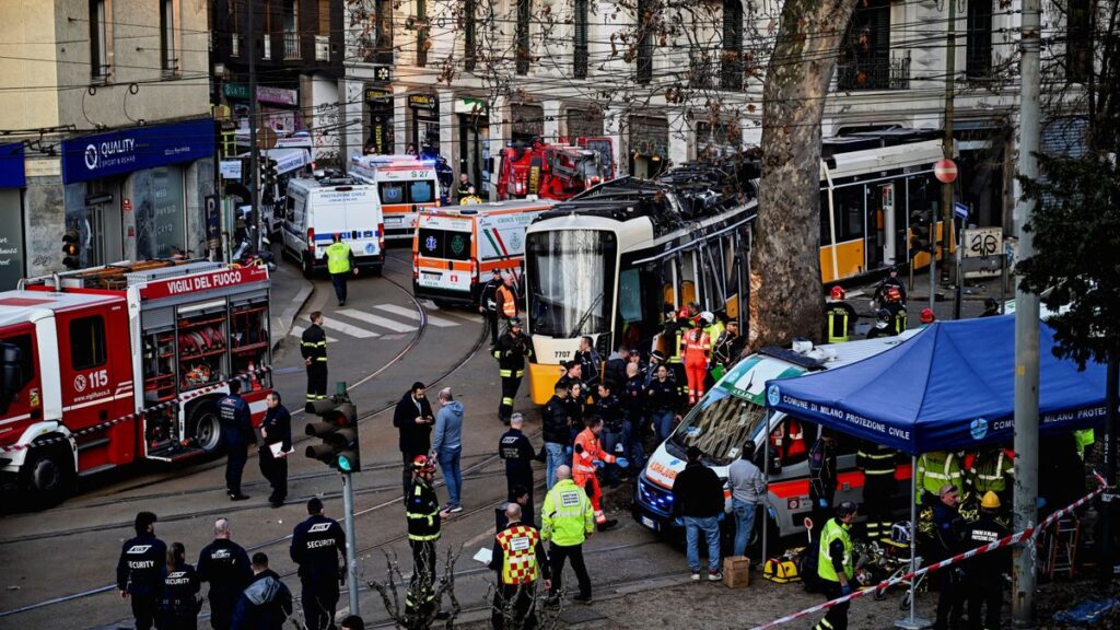 Mailand Tram Unglück: Zwei Tote und Dutzende Verletzte